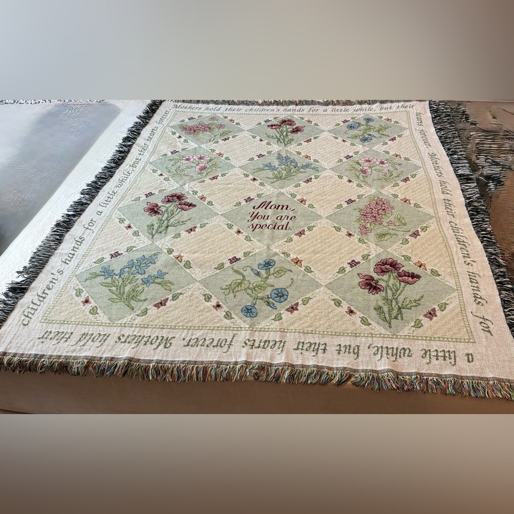 Special For Mom - A 50”x60” Colorful Tapastry
Excellent Condition”Mother’s Love”